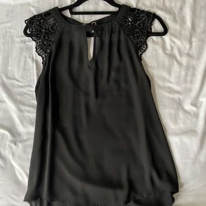EXPRESS BLACK LACE TANK TOP - SIZE SMALL